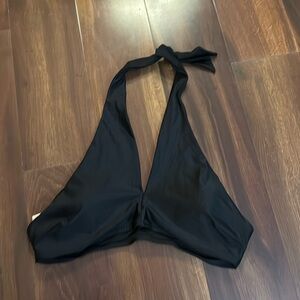 AERIE Halter Black Swimwear Bikini Top size XL